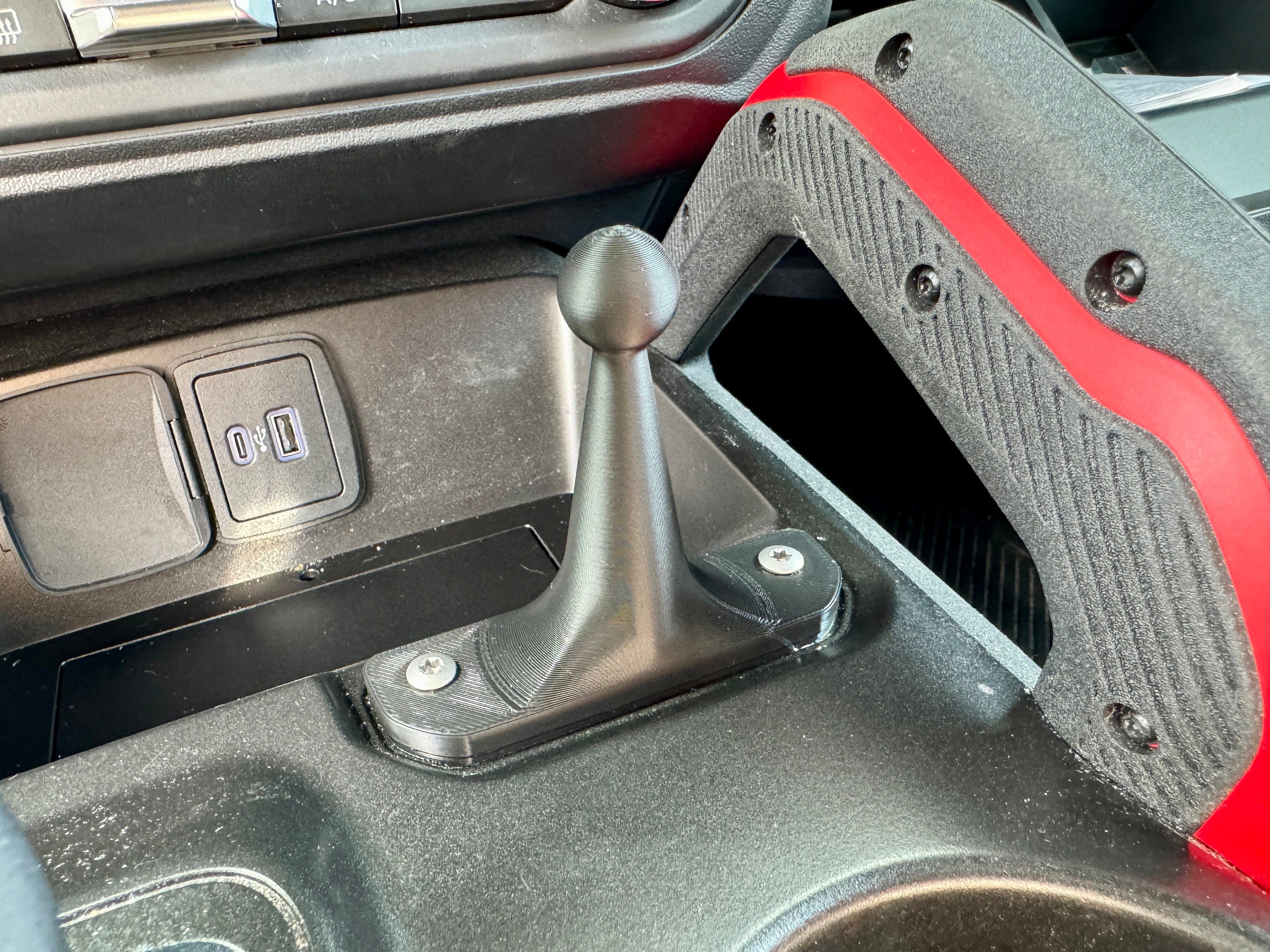 Bronco Interior Console Plate Cell Phone Mount