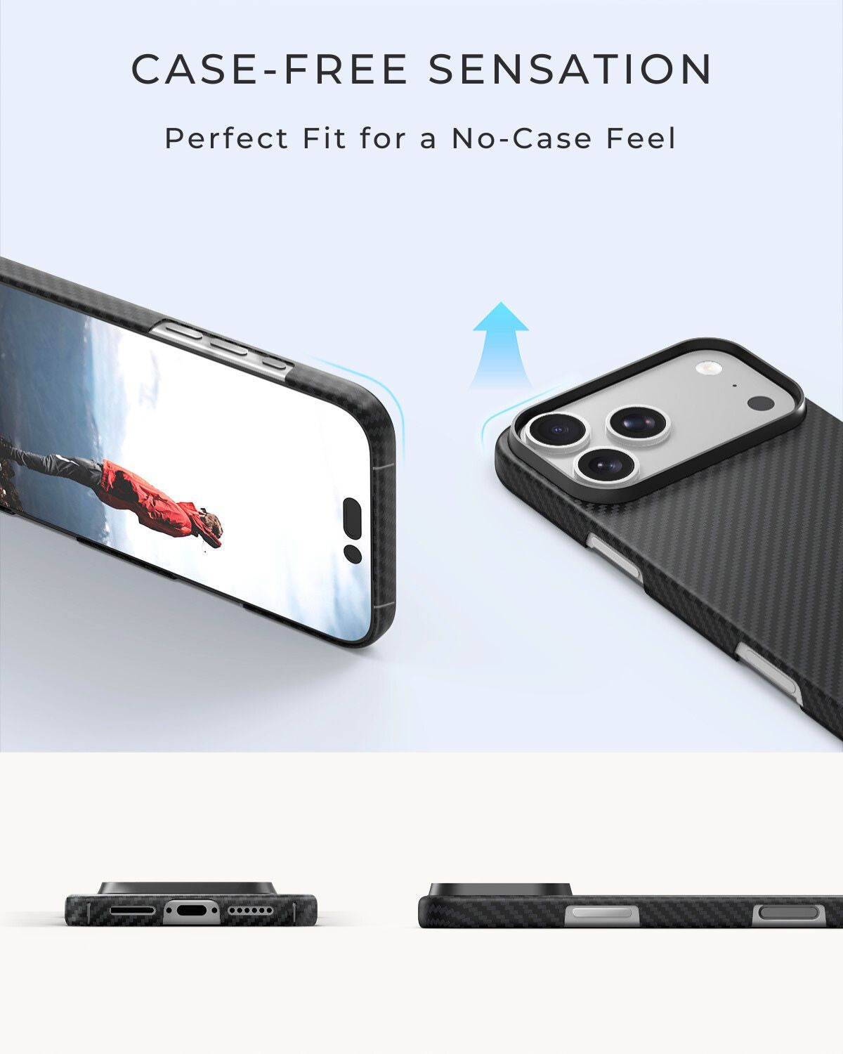 iPhone 17 Pro Max Case - Super Thin | Aramid Fiber | MagSafe - Black